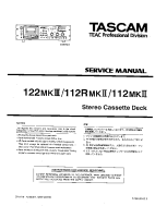 Tascam 112-Mk2-112R-Mk2-122-Mk3 - Service Manual